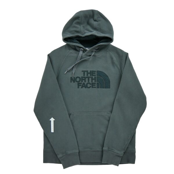 Sweat a capuche homme manches longues gris The North Face Motif imprime Col Rond