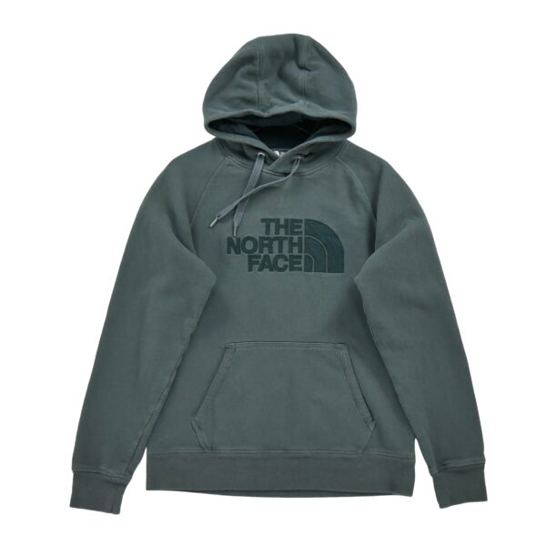 Sweat a capuche homme manches longues gris The North Face Motif imprime Col Rond