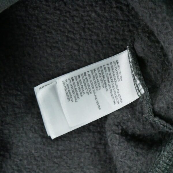Sweat a capuche homme manches longues gris The North Face Motif imprime Col Rond