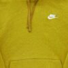 Sweat a capuche homme manches longues jaune Nike Col Rond