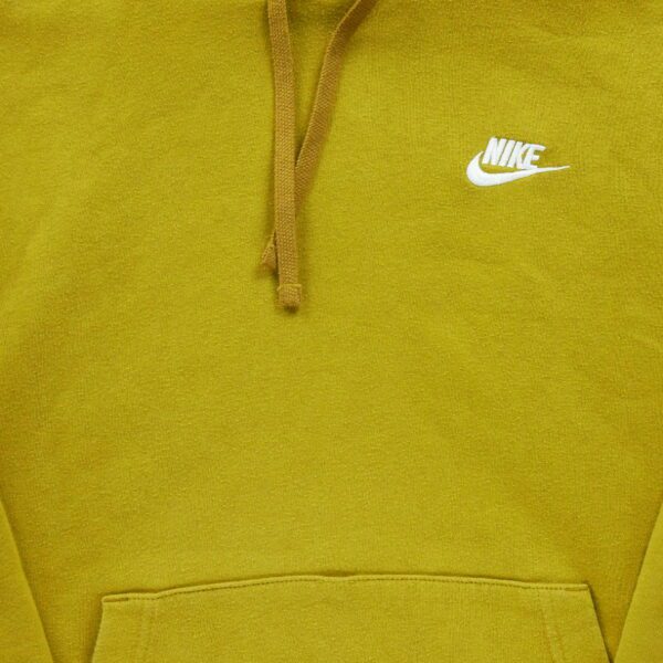 Sweat a capuche homme manches longues jaune Nike Col Rond