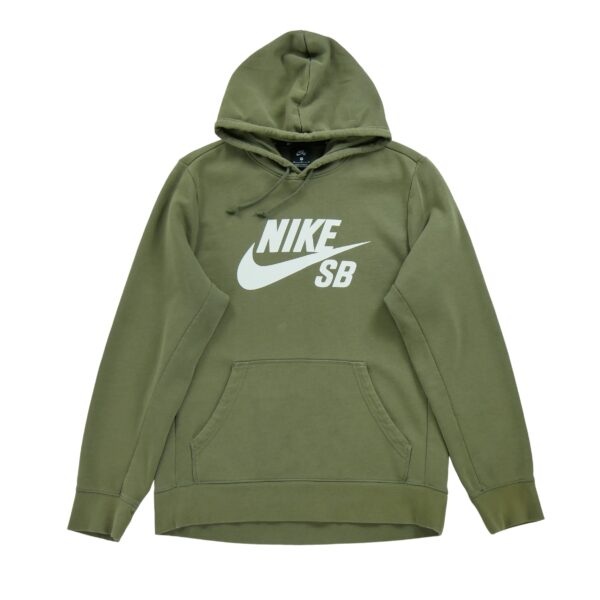 Sweat a capuche homme manches longues kaki Nike Motif imprime Col Rond