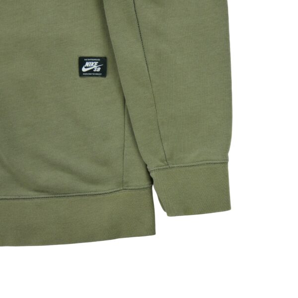 Sweat a capuche homme manches longues kaki Nike Motif imprime Col Rond