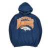 Sweat a capuche homme manches longues marine NFL Motif imprime Col Rond Equipe Denver Broncos