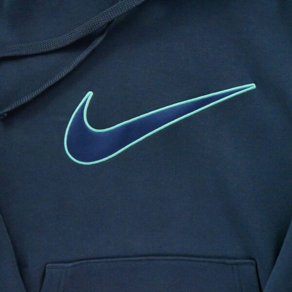Sweat a capuche homme manches longues marine Nike Motif brode Col Rond