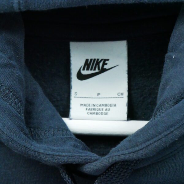 Sweat a capuche homme manches longues marine Nike Motif brode Col Rond