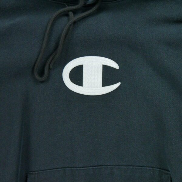 Sweat a capuche homme manches longues noir Champion Motif brode Col Rond