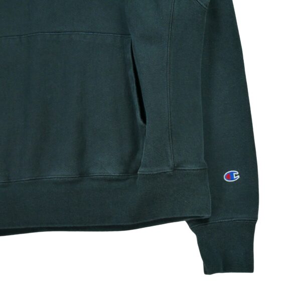 Sweat a capuche homme manches longues noir Champion Motif brode Col Rond