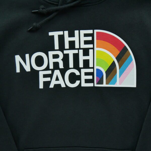 Sweat a capuche homme manches longues noir The North Face Motif imprime Col Rond