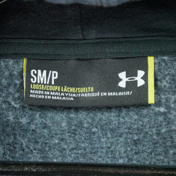 Sweat a capuche homme manches longues noir Under Armour Motif a rayures Col Rond