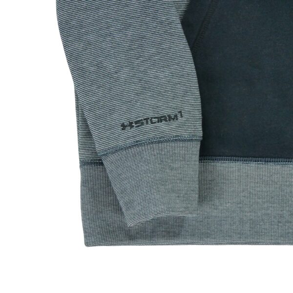 Sweat a capuche homme manches longues noir Under Armour Motif a rayures Col Rond