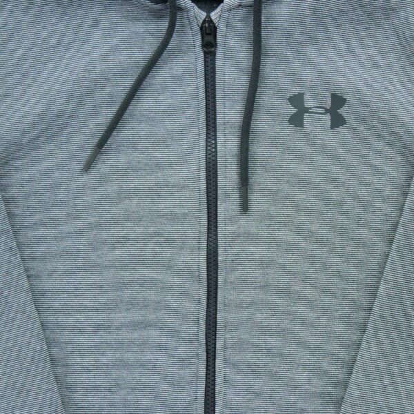 Sweat a capuche homme manches longues noir Under Armour Motif a rayures Col Rond