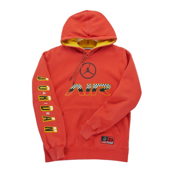 Sweat a capuche homme manches longues rouge Jordan Motif imprime Col Rond