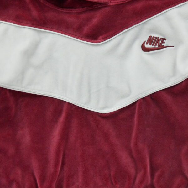 Sweat a capuche homme manches longues rouge Nike Col Rond