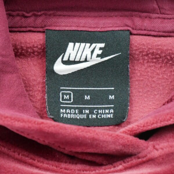 Sweat a capuche homme manches longues rouge Nike Col Rond
