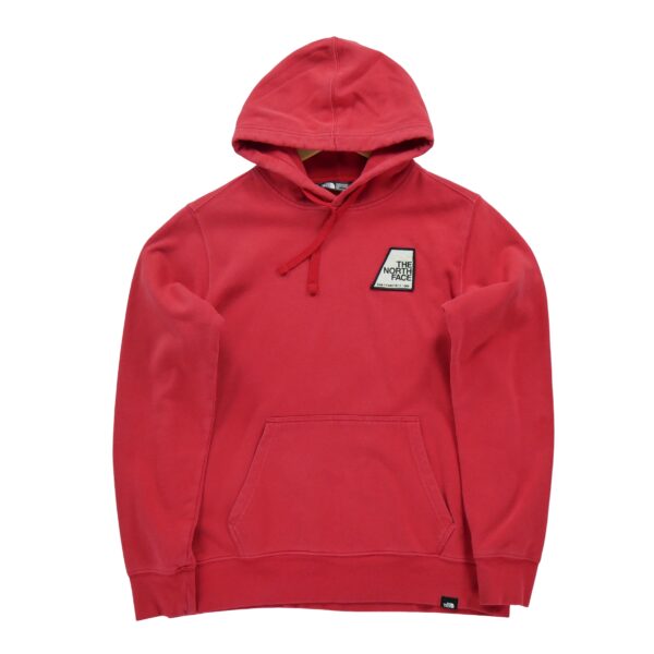 Sweat a capuche homme manches longues rouge The North Face Col Rond