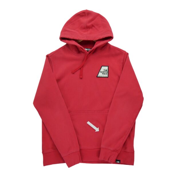 Sweat a capuche homme manches longues rouge The North Face Col Rond