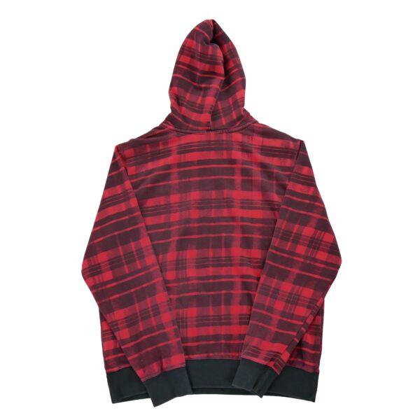Sweat a capuche homme manches longues rouge The North Face Motif a carreaux Col Rond