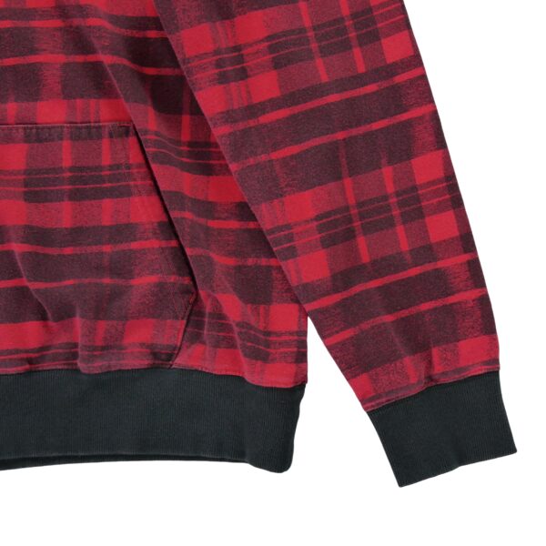 Sweat a capuche homme manches longues rouge The North Face Motif a carreaux Col Rond