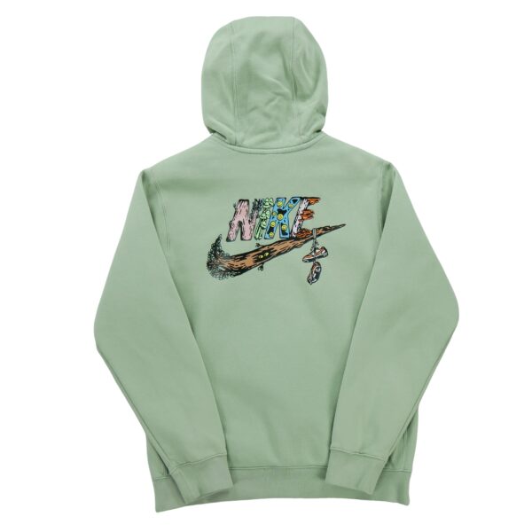 Sweat a capuche homme manches longues vert Nike Col Rond