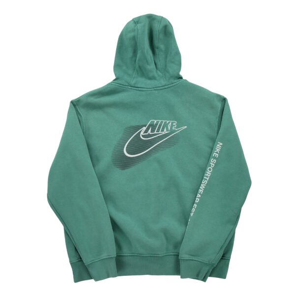Sweat a capuche homme manches longues vert Nike Motif imprime Col Rond