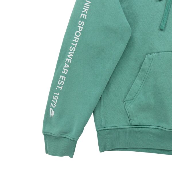 Sweat a capuche homme manches longues vert Nike Motif imprime Col Rond