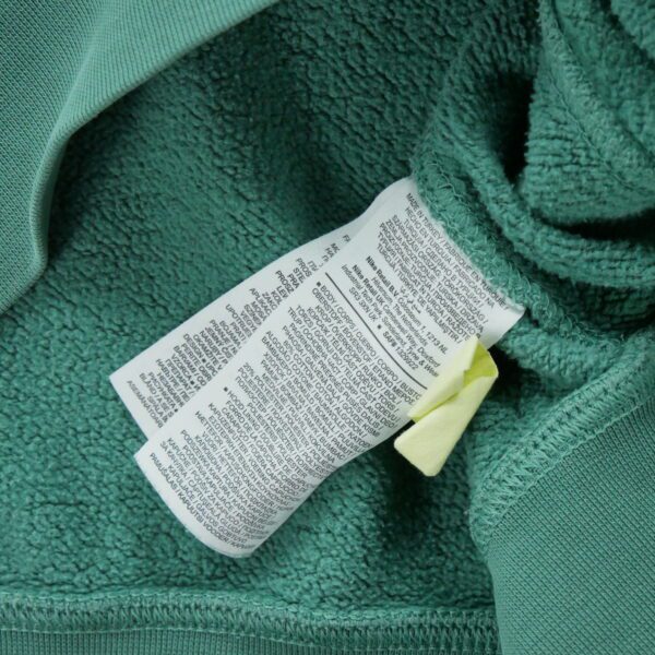 Sweat a capuche homme manches longues vert Nike Motif imprime Col Rond