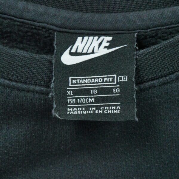 Sweat enfant manches longues noir Nike Col Rond