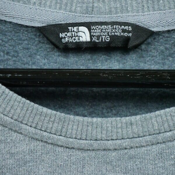 Sweat femme manches longues gris The North Face Motif chine Col Rond