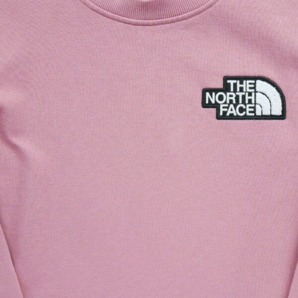 Sweat femme manches longues rose The North Face Col Rond