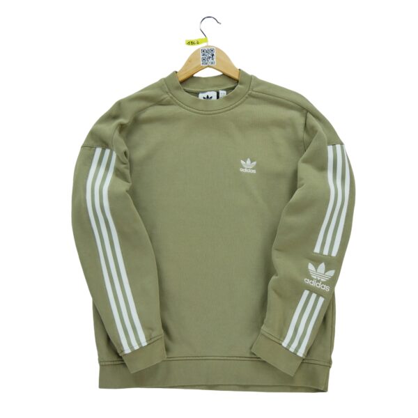 Sweat homme manches longues beige Adidas Col Rond