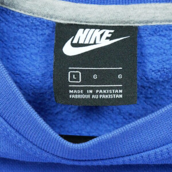 Sweat homme manches longues bleu Nike Col Rond