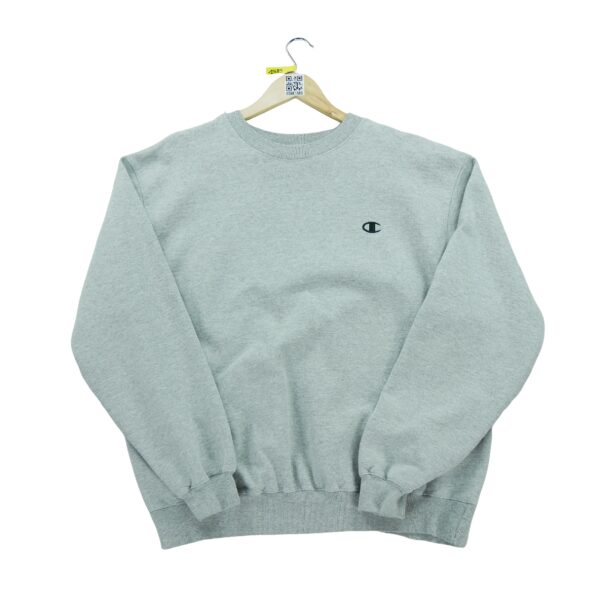 Sweat homme manches longues gris Champion Col Rond