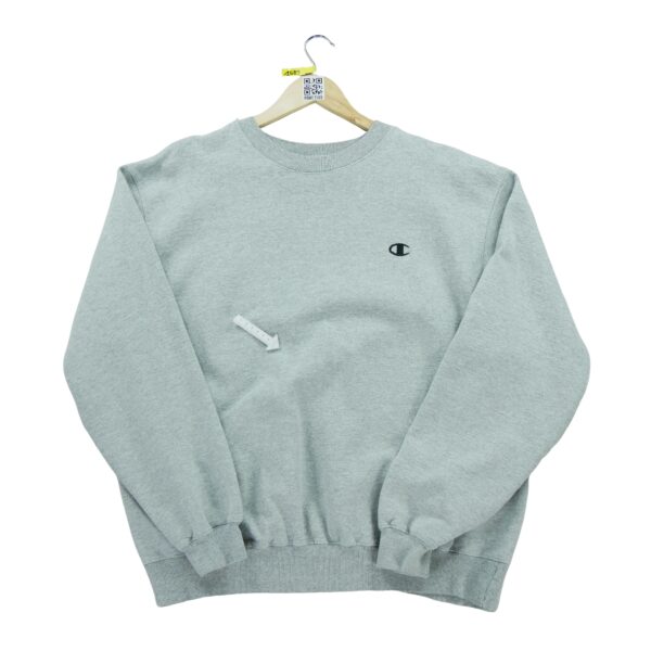 Sweat homme manches longues gris Champion Col Rond