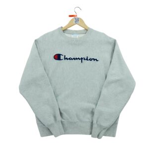 Sweat homme manches longues gris Champion Col Rond