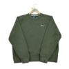 Sweat homme manches longues kaki Nike Col Rond