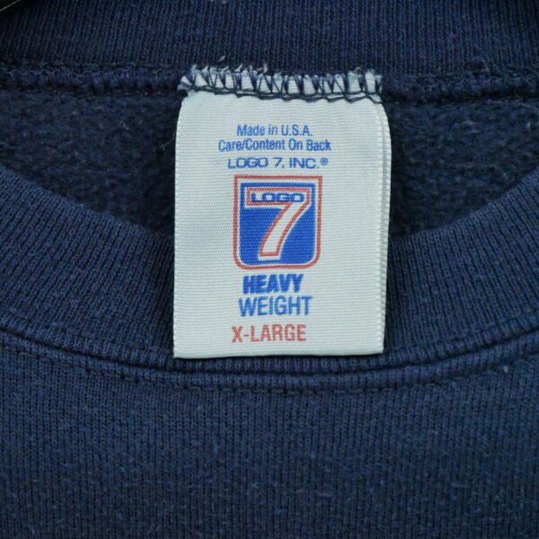 Sweat homme manches longues marine NCAA Motif imprime Col Rond Equipe Notre Dame