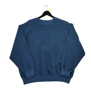 Sweat homme manches longues marine Vintage Col Rond