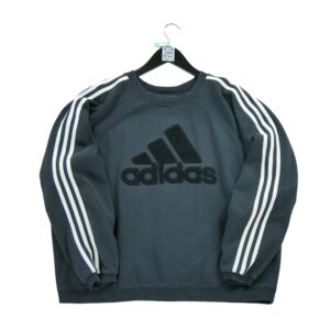 Sweat homme manches longues noir Adidas Col Rond