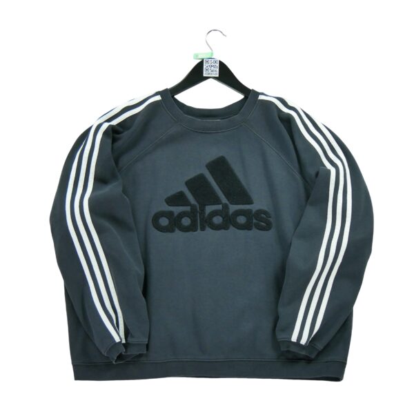 Sweat homme manches longues noir Adidas Col Rond