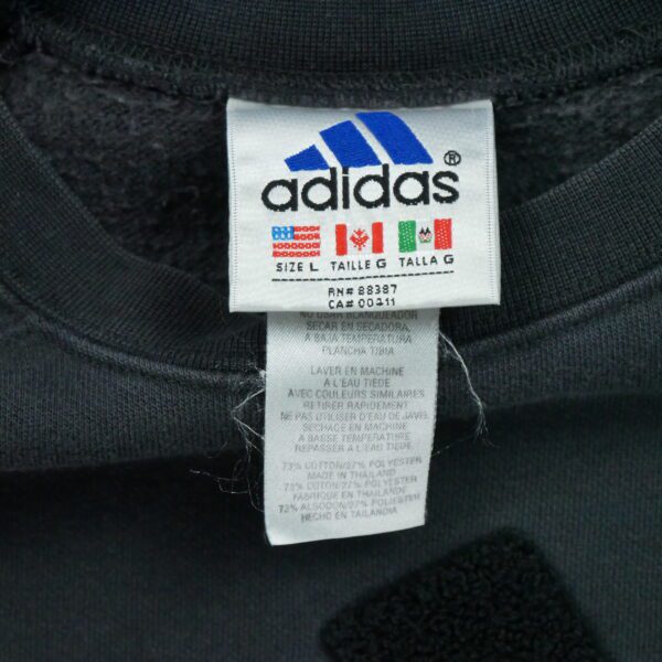 Sweat homme manches longues noir Adidas Col Rond