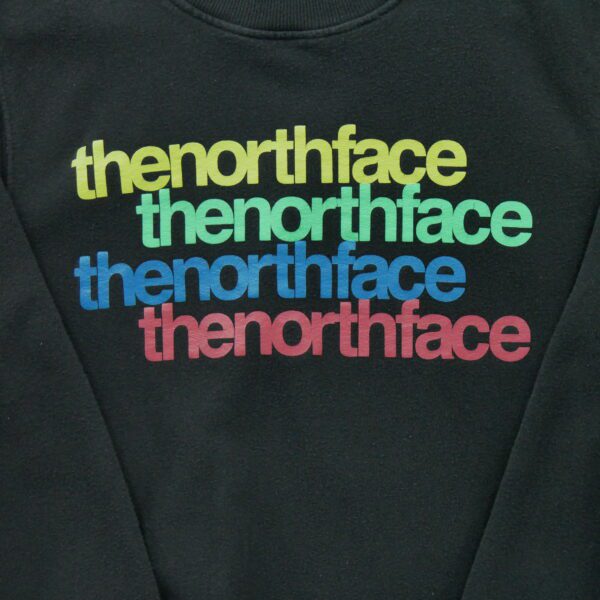 Sweat homme manches longues noir The North Face Motif imprime Col Rond