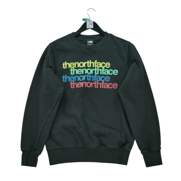 Sweat homme manches longues noir The North Face Motif imprime Col Rond