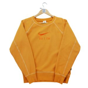 Sweat homme manches longues orange Nike Col Rond