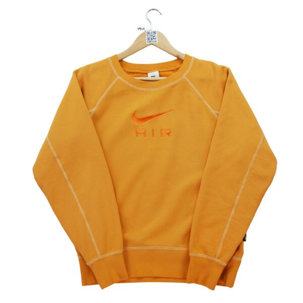 Sweat homme manches longues orange Nike Col Rond