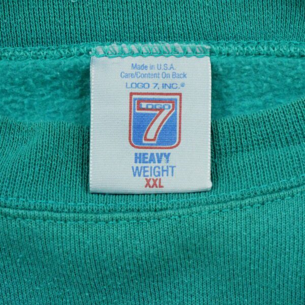 Sweat homme manches longues turquoise NFL Col Rond Equipe Miami Dolphins