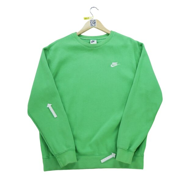 Sweat homme manches longues vert Nike Col Rond