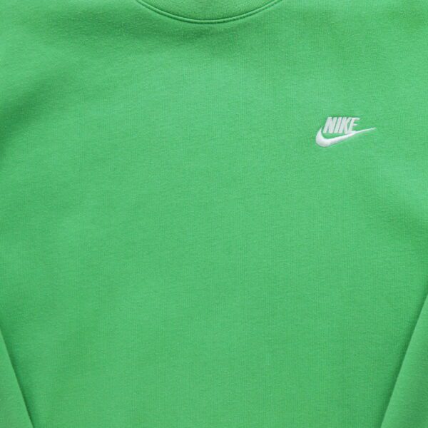 Sweat homme manches longues vert Nike Col Rond