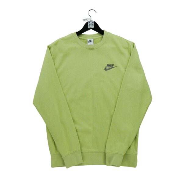 Sweat homme manches longues vert Nike Motif chine Col Rond