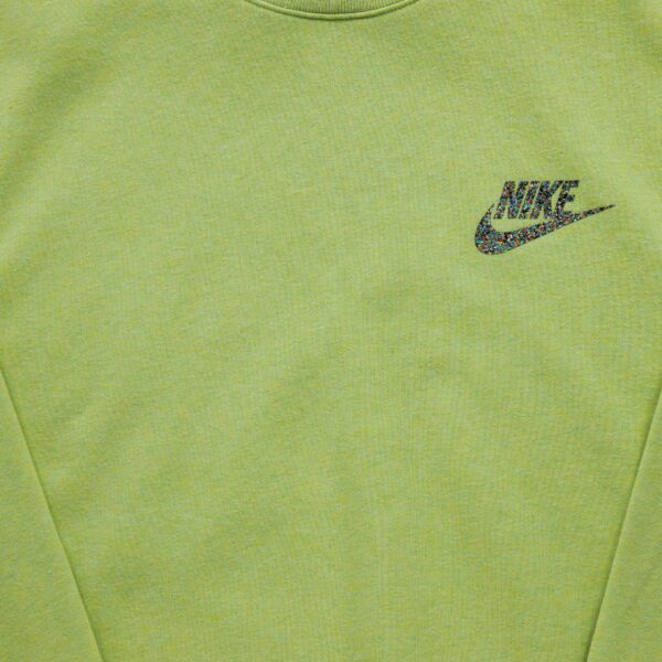 Sweat homme manches longues vert Nike Motif chine Col Rond